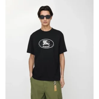 Camiseta de algodón con estampado de caballero