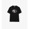 Camiseta de algodón con estampado de caballero a cuadros