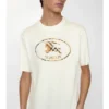Camiseta de algodón con estampado de caballero a cuadros Camiseta de algodón con estampado de caballero a cuadros
