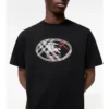 Camiseta de algodón con estampado de caballero a cuadros