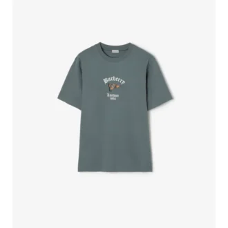 Camiseta de algodón con estampado de cuadros