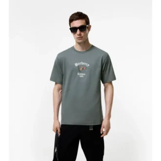 Camiseta de algodón con estampado de cuadros