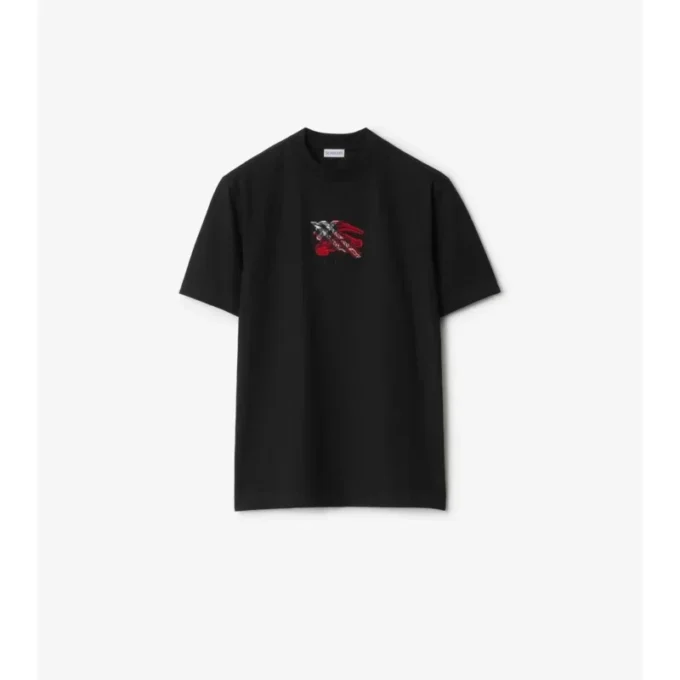 Camiseta de algodón con estampado EKD Check