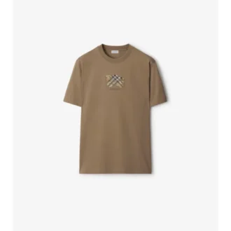 Camiseta de algodón con estampado EKD Check