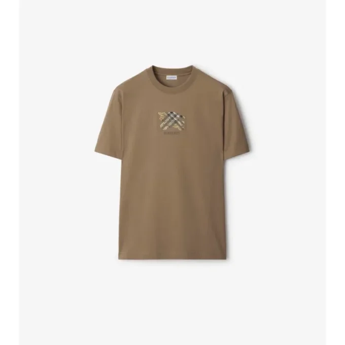 Camiseta de algodón con estampado EKD Check