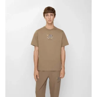 Camiseta de algodón con estampado EKD Check