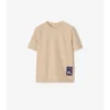Camiseta de algodón con etiqueta