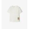 Camiseta de algodón con etiqueta Camiseta de algodón con etiqueta