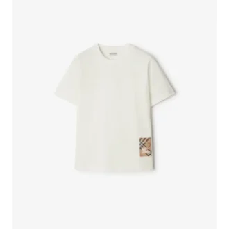 Camiseta de algodón con etiqueta Camiseta de algodón con etiqueta