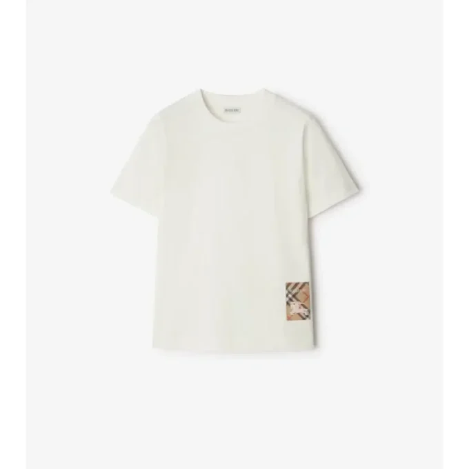 Camiseta de algodón con etiqueta Camiseta de algodón con etiqueta