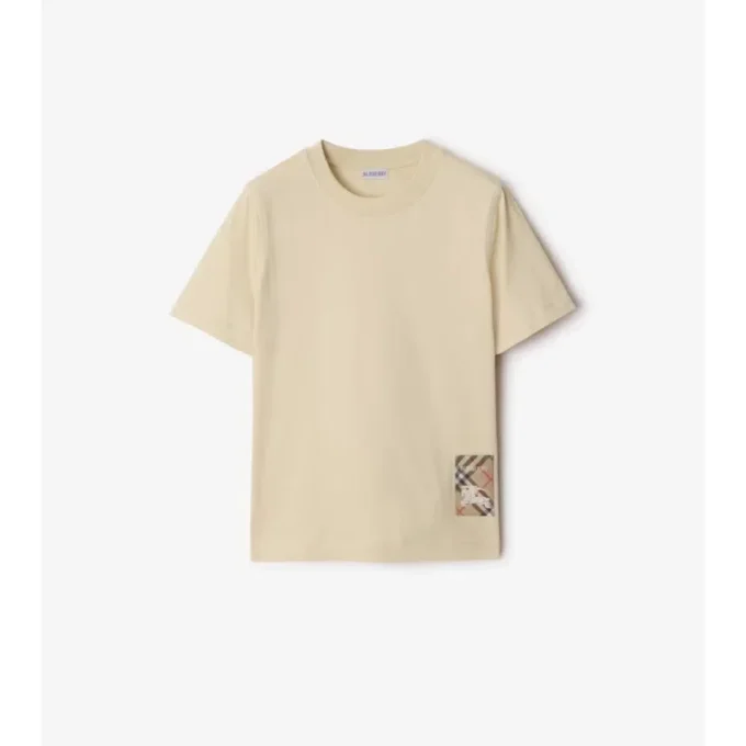 Camiseta de algodón con etiqueta Camiseta de algodón con etiqueta