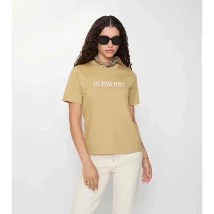 Camiseta de algodón con logotipo Camiseta de algodón con logotipo