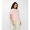 Camiseta de algodón con logotipo cursivo a cuadros