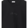 Camiseta de algodón con logotipo cursivo y estampado de cuadros