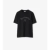 Camiseta de algodón con logotipo gótico Camiseta de algodón con logotipo gótico