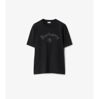 Camiseta de algodón con logotipo gótico