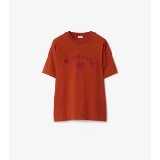Camiseta de algodón con logotipo gótico