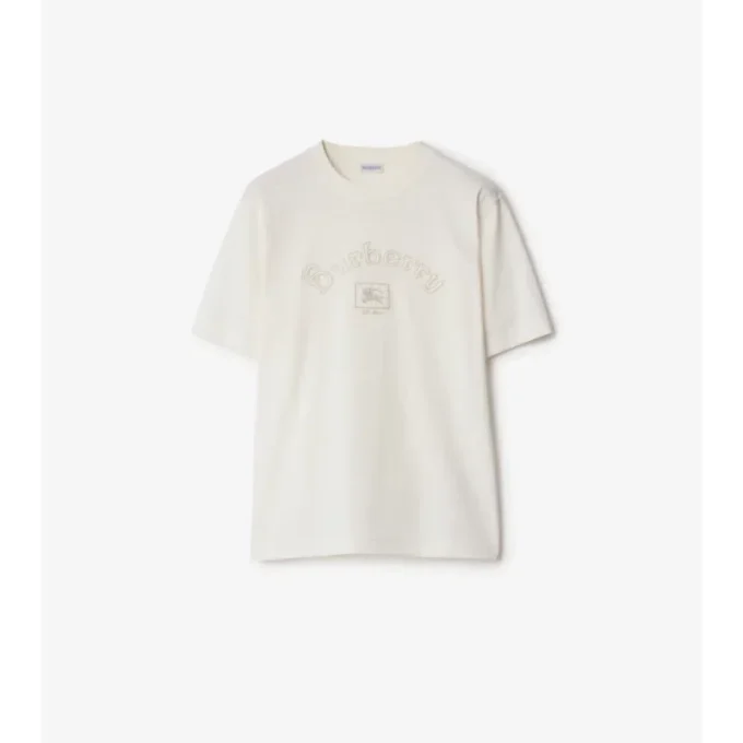 Camiseta de algodón con logotipo gótico Camiseta de algodón con logotipo gótico