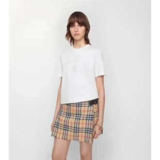 Camiseta de algodón con logotipo gótico