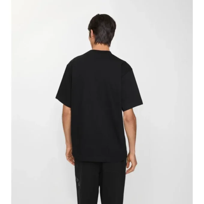 Camiseta de algodón con logotipo gótico Camiseta de algodón con logotipo gótico