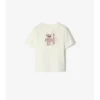 Camiseta de algodón con oso surfista Camiseta de algodón con oso surfista