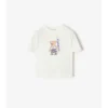 Camiseta de algodón con oso surfista Camiseta de algodón con oso surfista