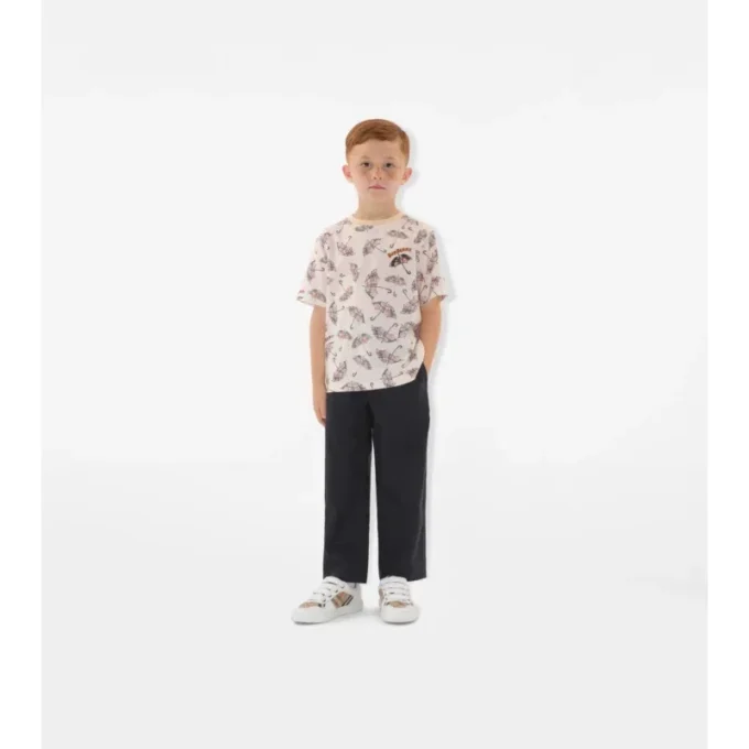 Camiseta de algodón con paraguas Camiseta de algodón con paraguas