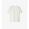 Camiseta de algodón con ribete de cuadros Camiseta de algodón con ribete de cuadros