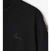 Camiseta de algodón con ribete de cuadros Camiseta de algodón con ribete de cuadros