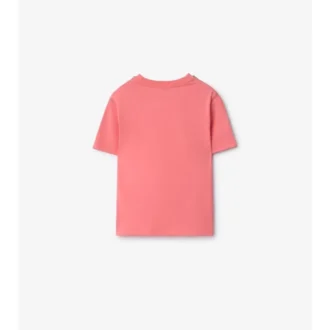 Camiseta de algodón con ribetes a cuadros