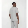 Camiseta de algodón con ribetes a cuadros Camiseta de algodón con ribetes a cuadros