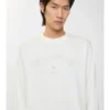 Camiseta de algodón de manga larga con logotipo gótico Camiseta de algodón de manga larga con logotipo gótico