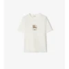 Camiseta de algodón EKD con estampado floral
