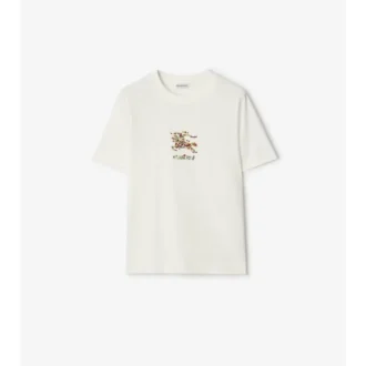 Camiseta de algodón EKD con estampado floral