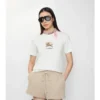 Camiseta de algodón EKD con estampado floral