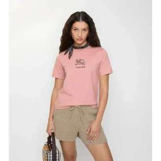 Camiseta de algodón EKD con estampado floral
