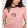 Camiseta de algodón EKD con estampado floral
