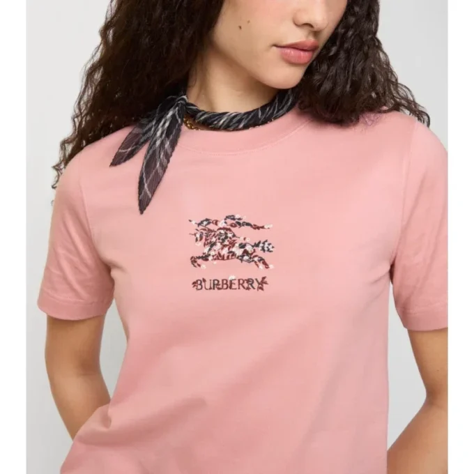 Camiseta de algodón EKD con estampado floral