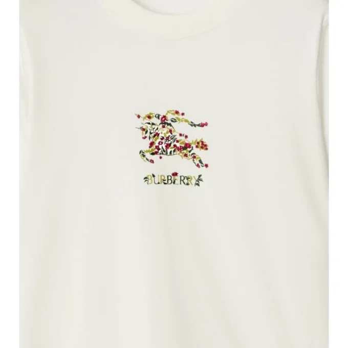 Camiseta de algodón EKD con estampado floral