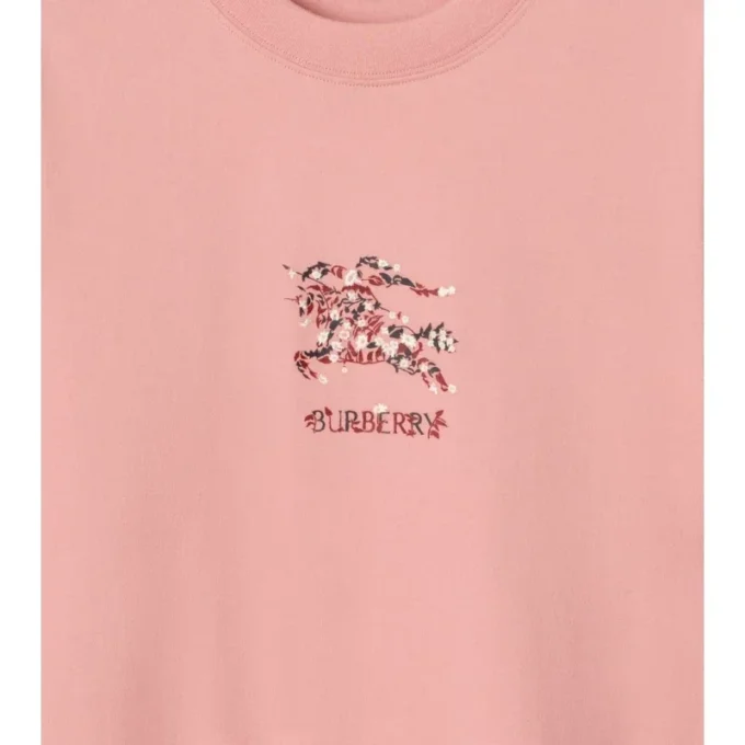 Camiseta de algodón EKD con estampado floral