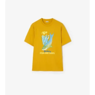 Camiseta de algodón «Fish and Chips»
