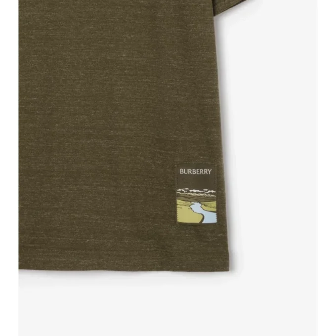 Camiseta de algodón Landscape Label