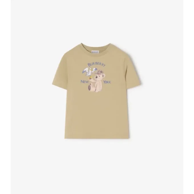 Camiseta de algodón New York Bear Camiseta de algodón New York Bear