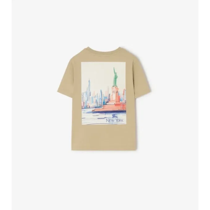 Camiseta de algodón New York Bear Camiseta de algodón New York Bear