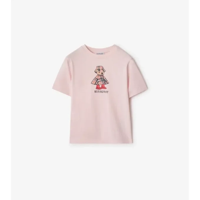 Camiseta de algodón Rainy Day Bear