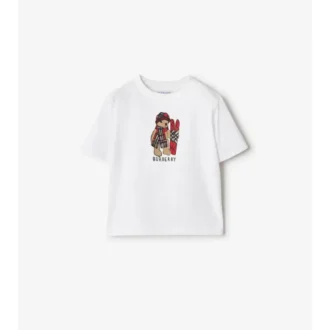 Camiseta de algodón Ski Bear