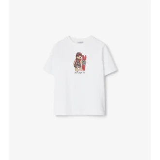 Camiseta de algodón Ski Bear