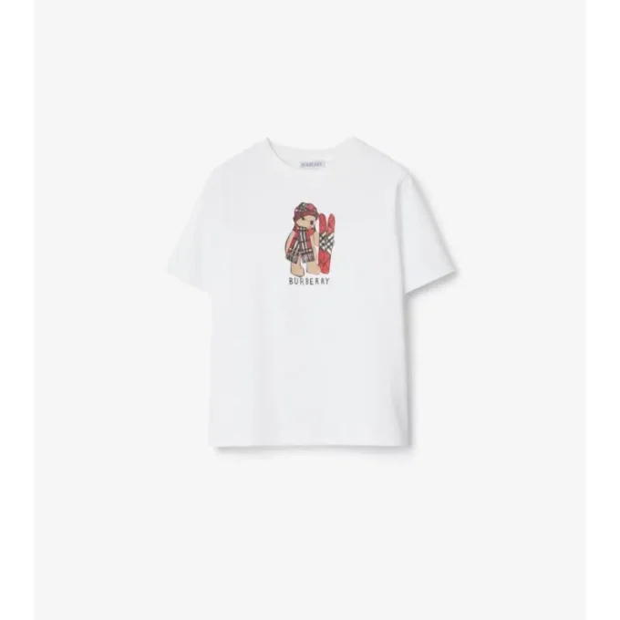 Camiseta de algodón Ski Bear