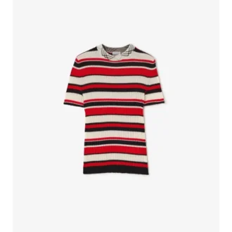 Camiseta de lana a rayas