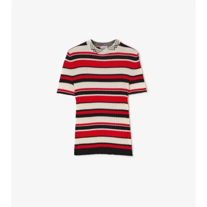 Camiseta de lana a rayas Camiseta de lana a rayas